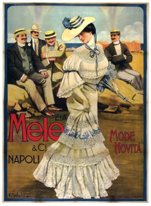Italian Fashion advertising poster